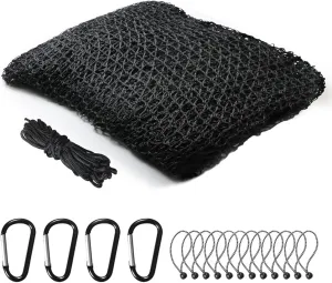 Sports Netting,Hitting Net with 33Feet Nylon Rope for Golf, Baseball, Hockey, Soccer, LAX and More