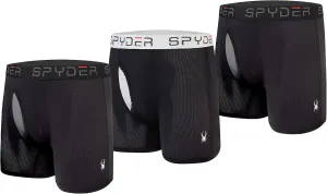 Spyder Performance Mesh Mens Boxer Briefs Sports Underwear/Fly Front