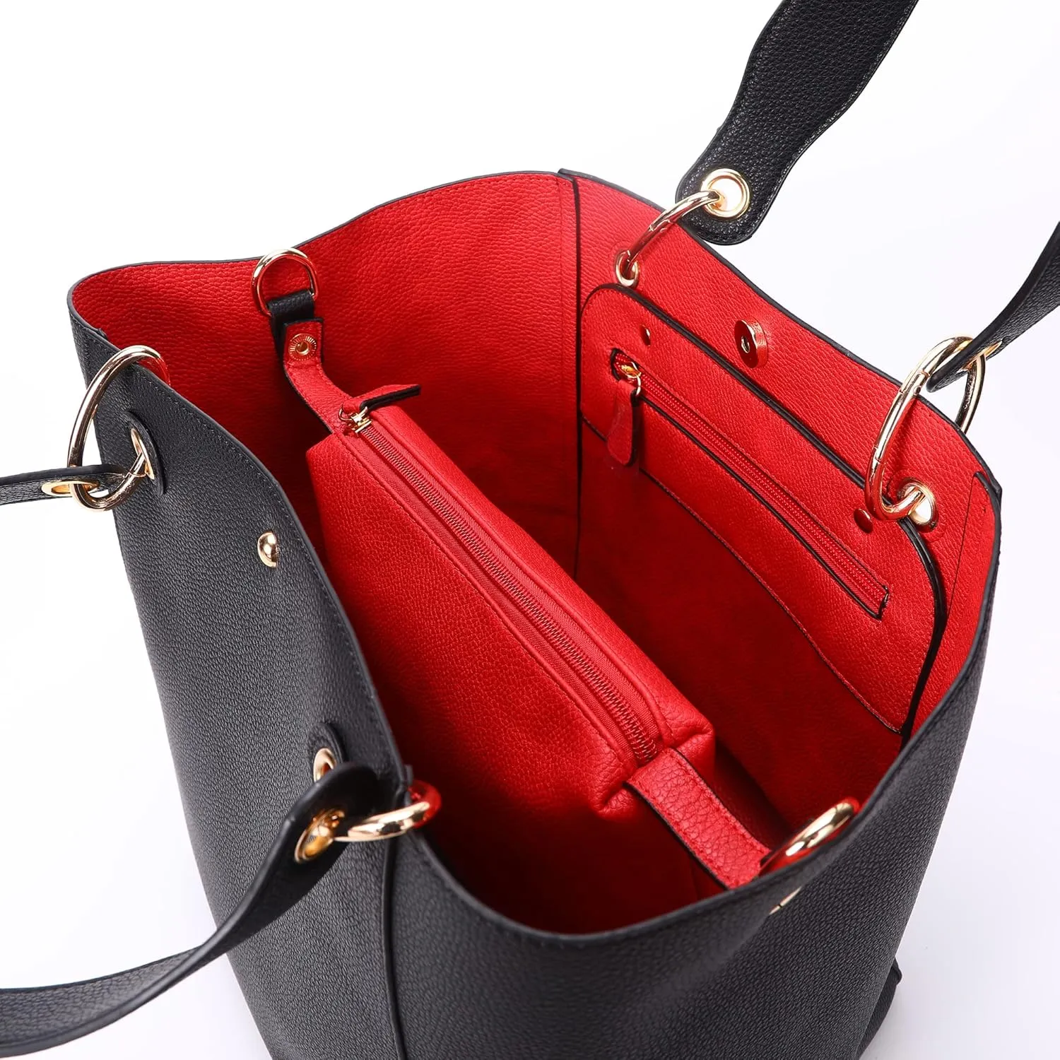 sqlp Large Work Tote Bag for Women Designer Purses and Handbags Big Bucket bags Ladies Travel Crossbody Purse Fuchsia