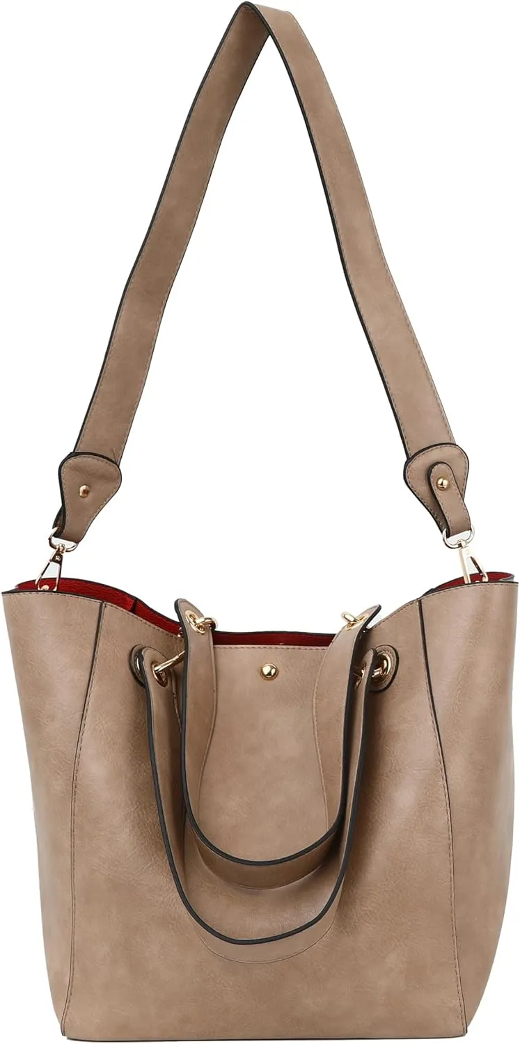 sqlp Large Work Tote Bag for Women Designer Purses and Handbags Big Bucket bags Ladies Travel Crossbody Purse Fuchsia