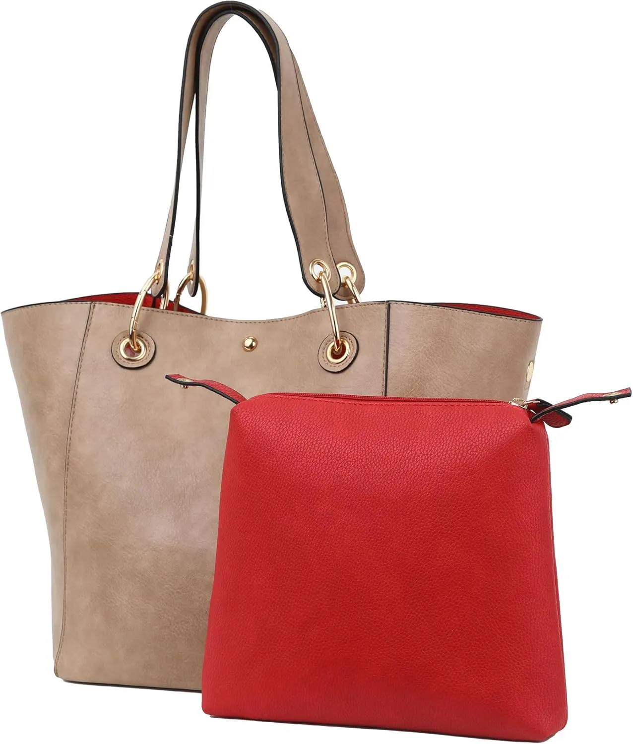 sqlp Large Work Tote Bag for Women Designer Purses and Handbags Big Bucket bags Ladies Travel Crossbody Purse Fuchsia