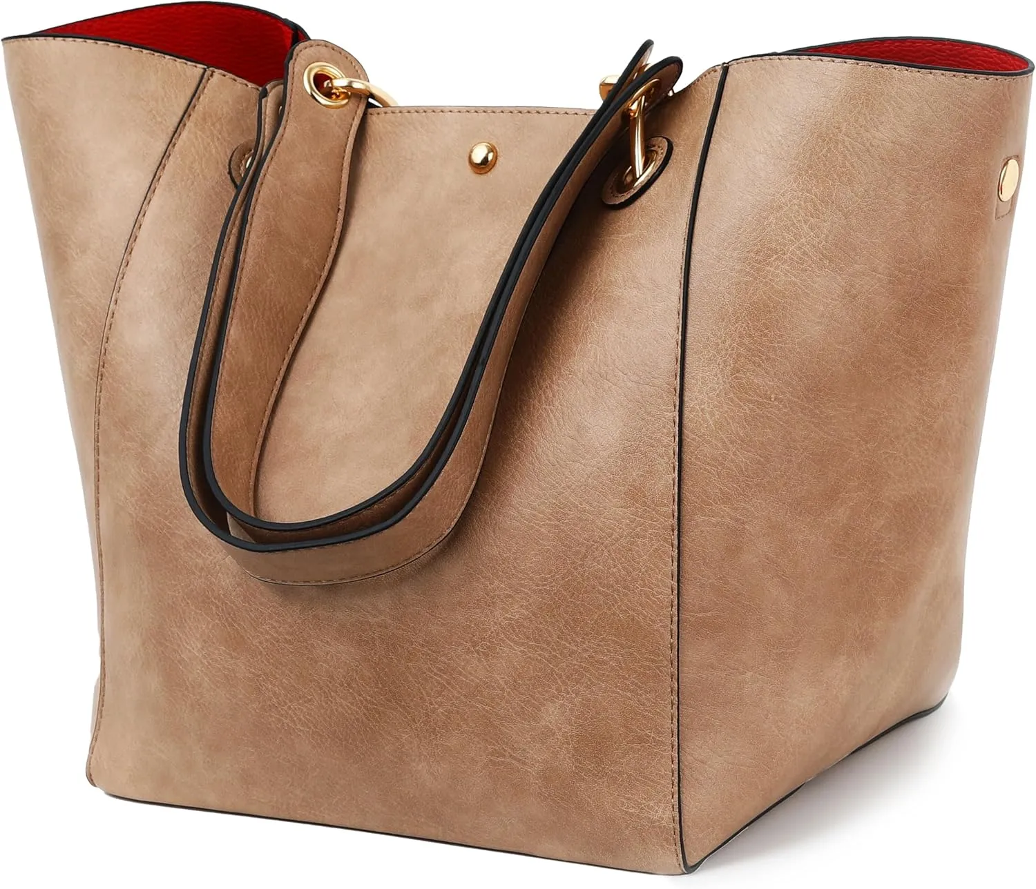 sqlp Large Work Tote Bag for Women Designer Purses and Handbags Big Bucket bags Ladies Travel Crossbody Purse Fuchsia