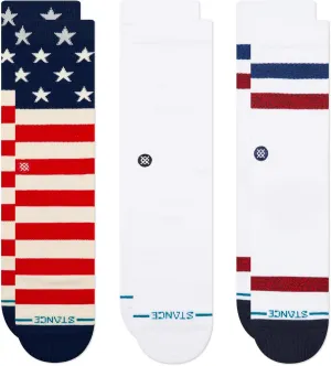 Stance The Americana Crew Socks [3 Pack] (Medium)