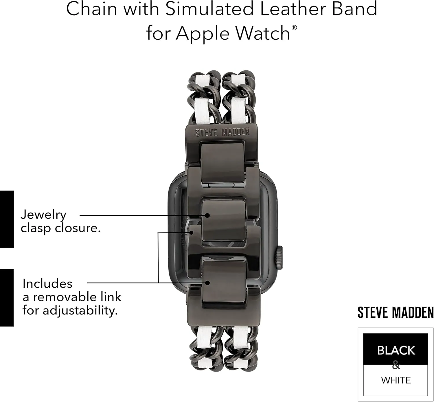Steve Madden Fashion Chain Bracelet for Apple Watch
