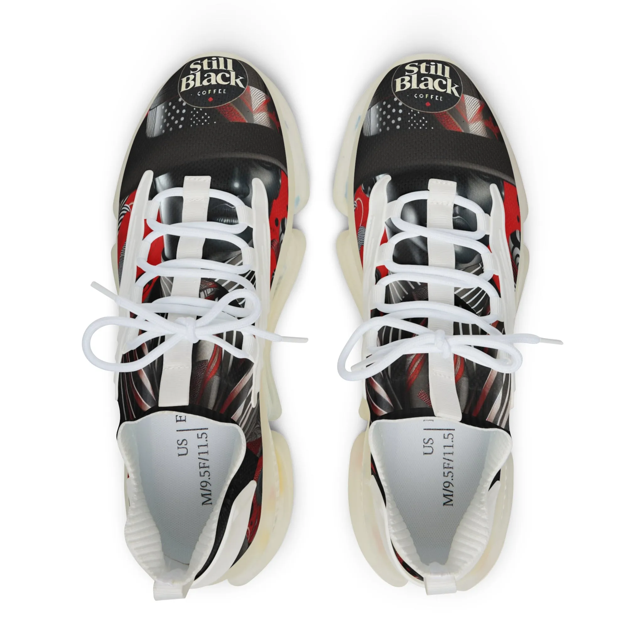 Still Black Men's Mesh Sneakers #SB19