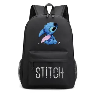 Stitch Black Starry Sky Large Capacity Backpacks