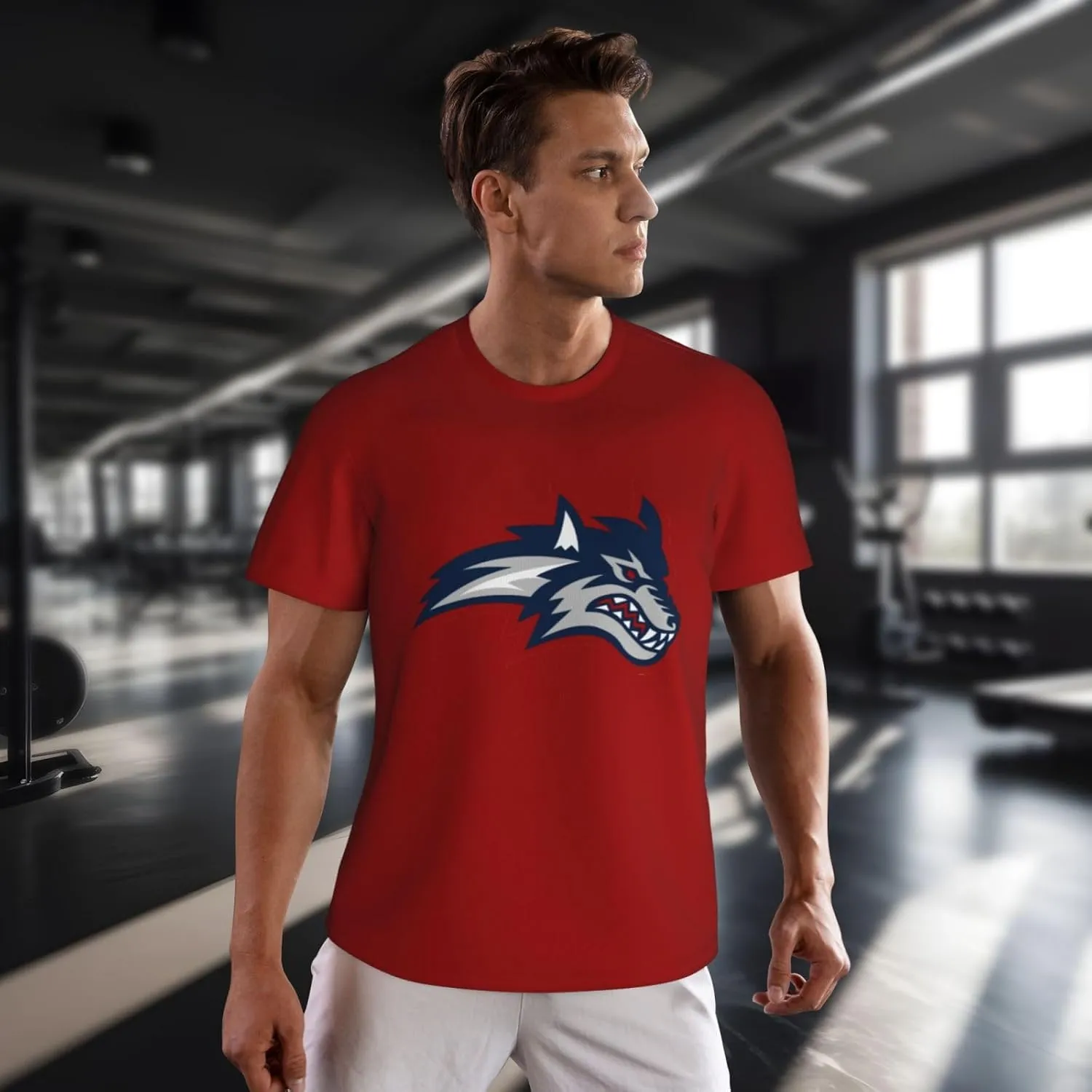 Stony Brook University Men's Lightweight Breathable Mesh Short Sleeve T-Shirt