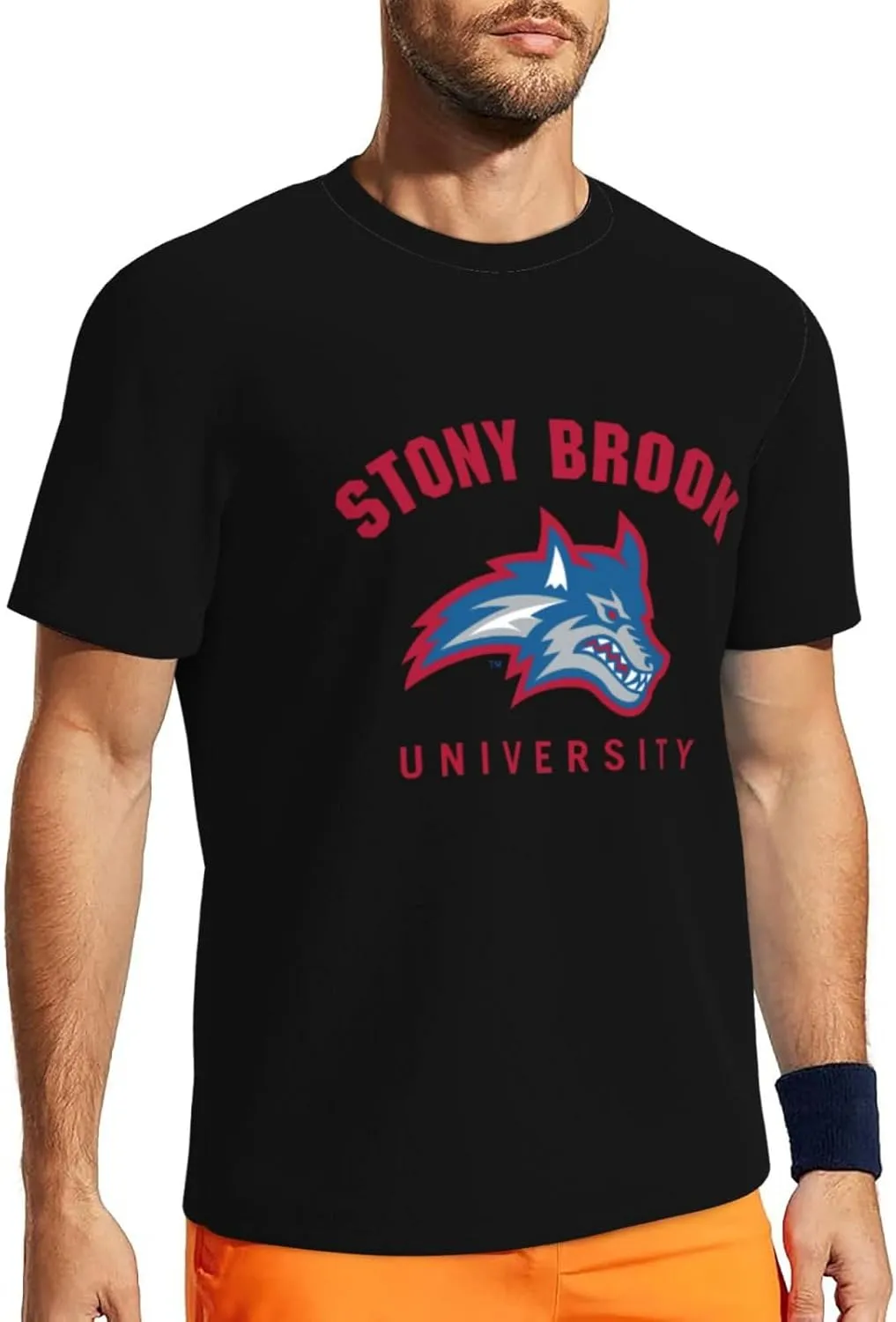 Stony Brook University Men's Lightweight Breathable Mesh Short Sleeve T-Shirt