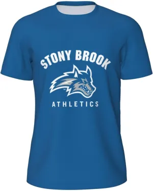 Stony Brook University Men's Lightweight Breathable Mesh Short Sleeve T-Shirt