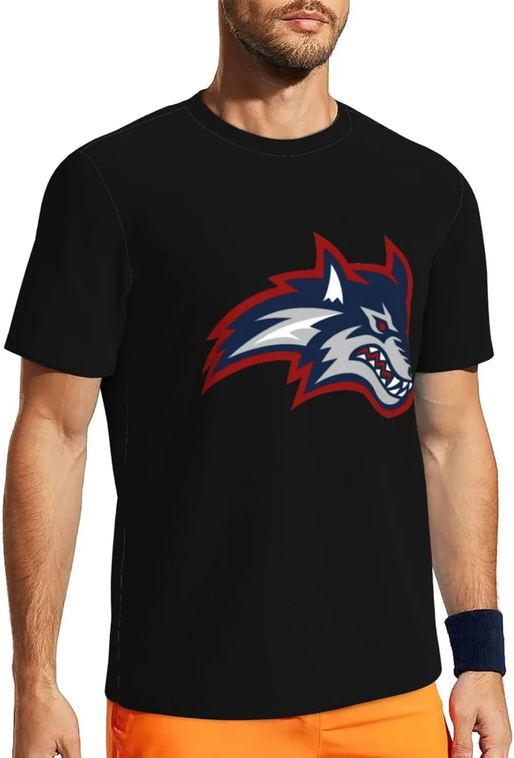 Stony Brook University Men's Lightweight Breathable Mesh Short Sleeve T-Shirt