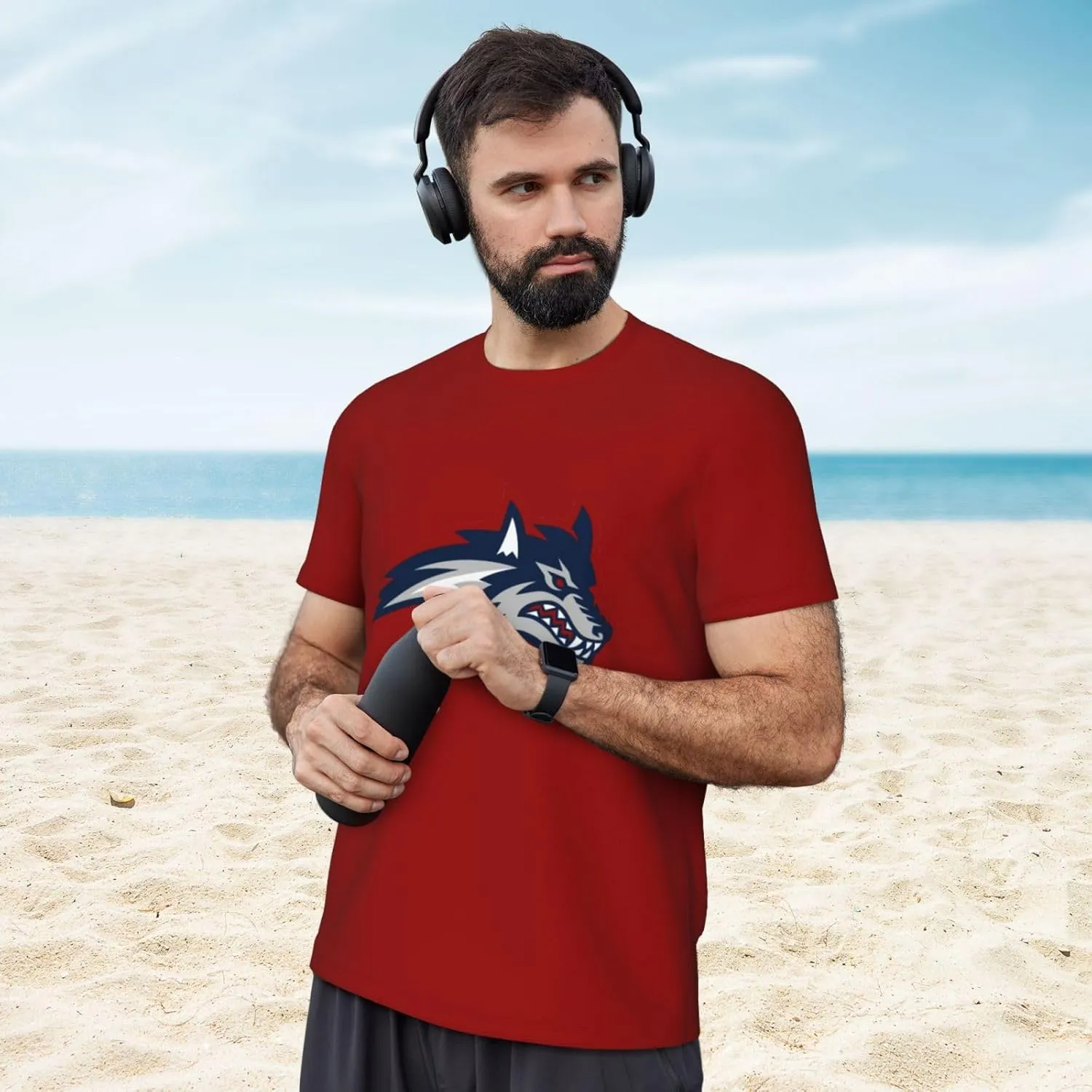 Stony Brook University Men's Lightweight Breathable Mesh Short Sleeve T-Shirt