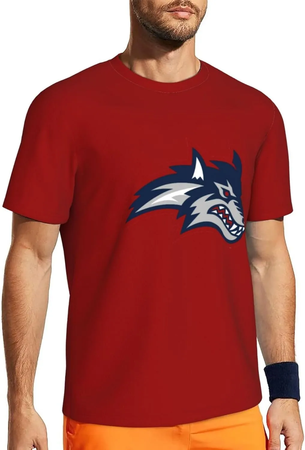 Stony Brook University Men's Lightweight Breathable Mesh Short Sleeve T-Shirt