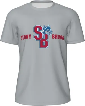 Stony Brook University Men's Lightweight Breathable Mesh Short Sleeve T-Shirt