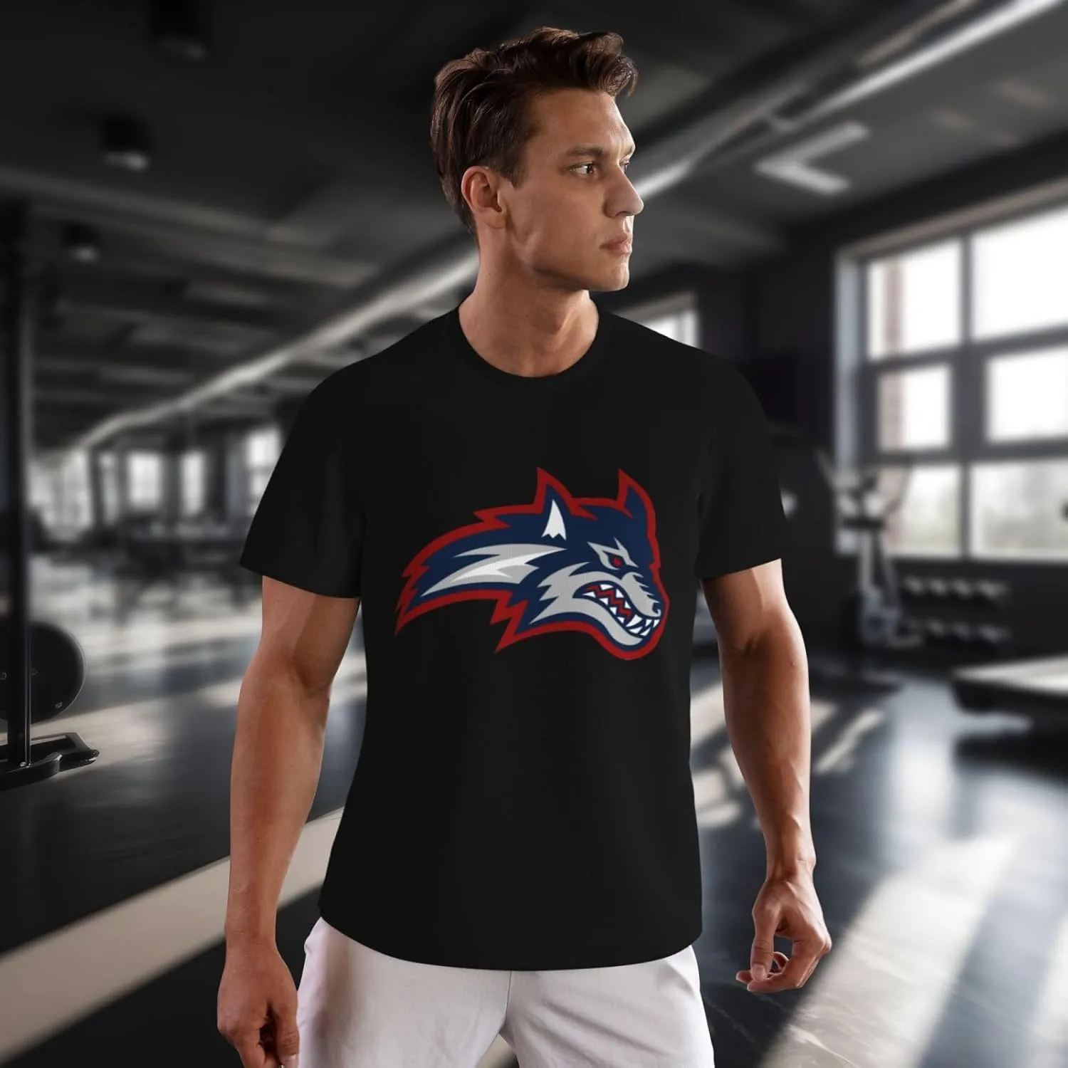Stony Brook University Men's Lightweight Breathable Mesh Short Sleeve T-Shirt