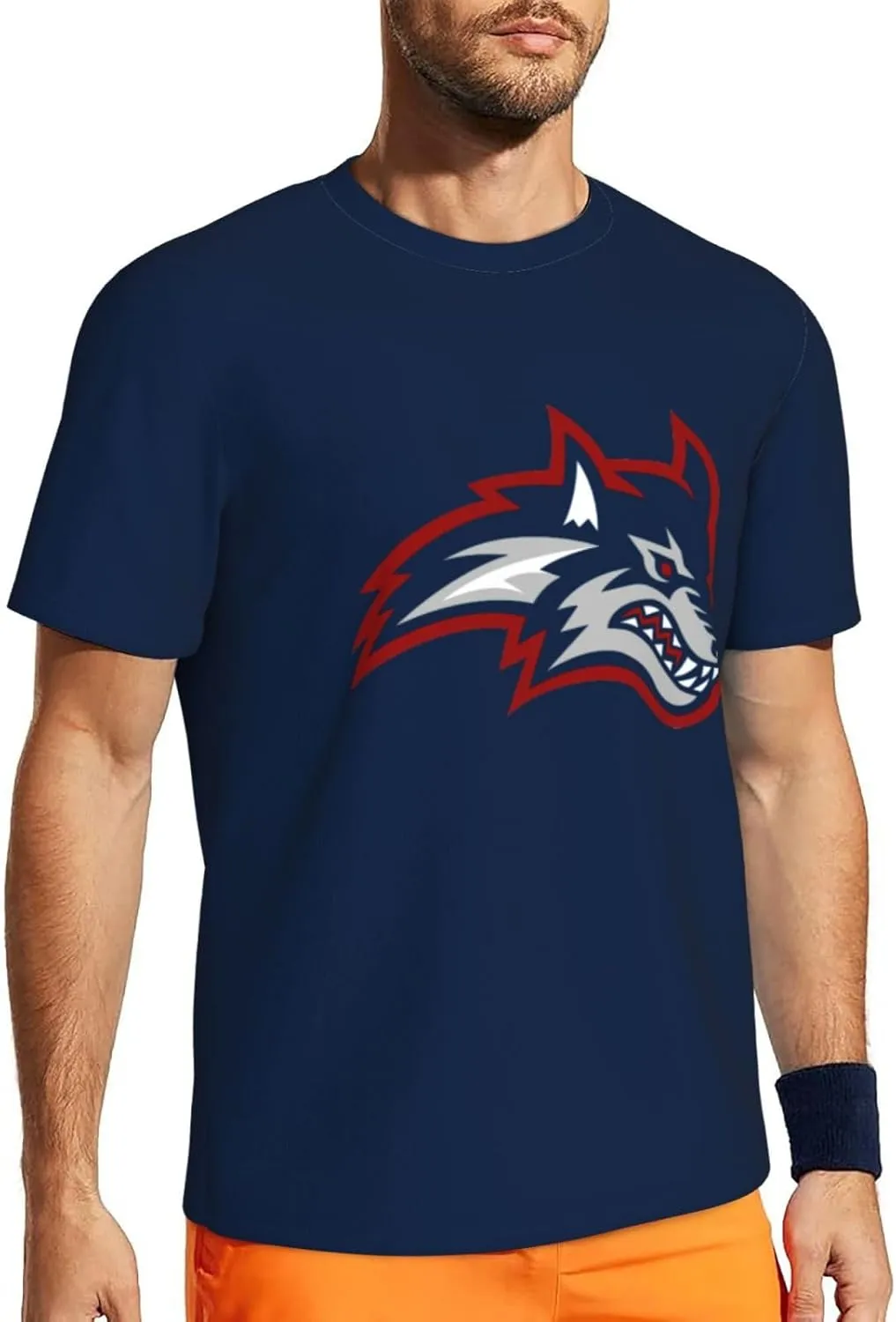 Stony Brook University Men's Lightweight Breathable Mesh Short Sleeve T-Shirt