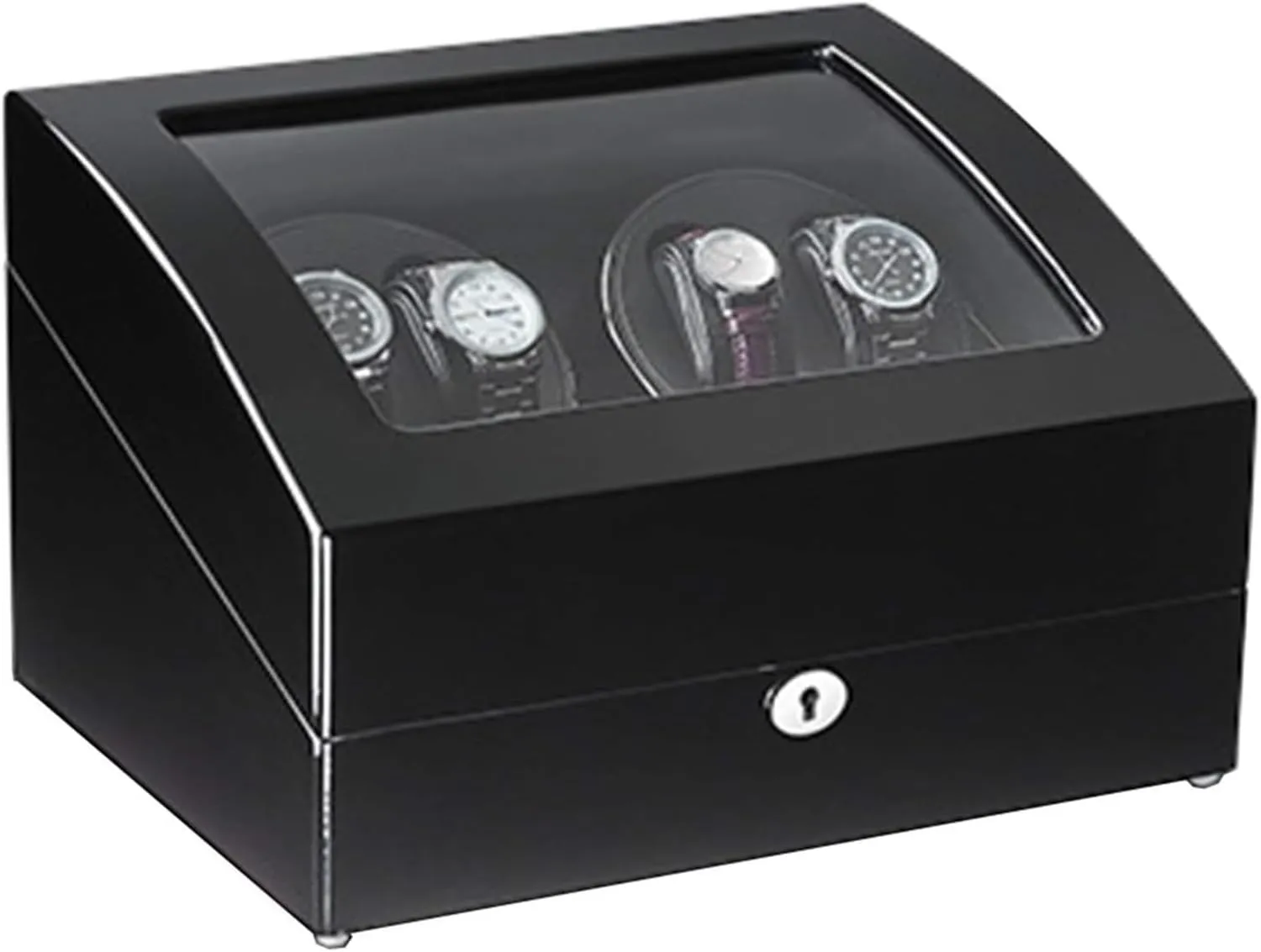 Storage Automatic Watch Winder Box 4 6 Wood Shell Piano Paint Exterior Quiet Motor Watches Flexible Watch Pillows Accessories Rotator