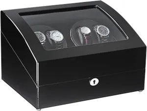 Storage Automatic Watch Winder Box 4 6 Wood Shell Piano Paint Exterior Quiet Motor Watches Flexible Watch Pillows Accessories Rotator