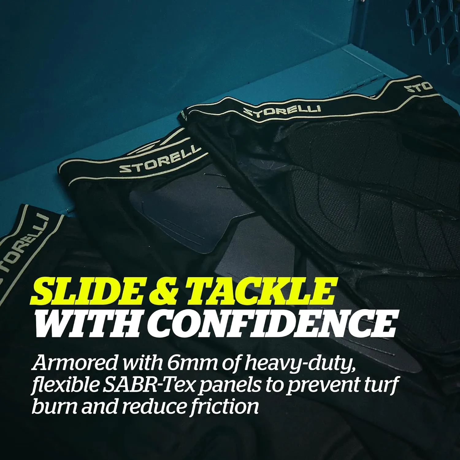 Storelli BodyShield Unisex Turf Burn Sliders | Compression Soccer Sliding Undershorts | Enhanced Lower Body Protection