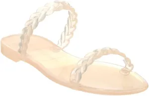 Stuart Weitzman Womens Braida Open Toe Slip On Jelly Sandals
