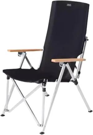 Sturdy Frame Camping Chairs Foldable High Back Chair Aluminum Alloy Picnic for Adults with Arm Rest & Storage Bag