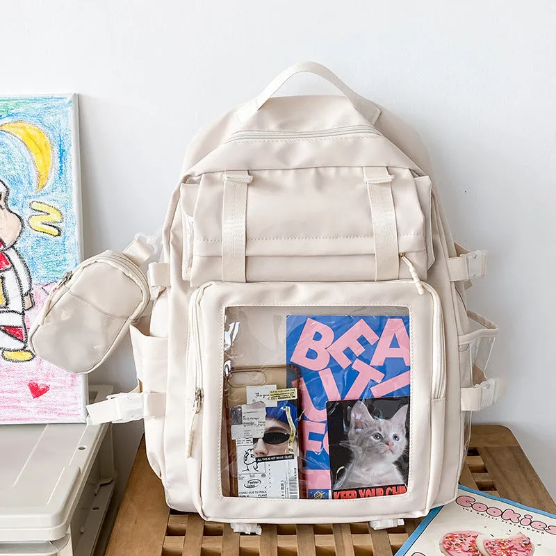 Style Simple Sweet Large Capacity College Backpacks