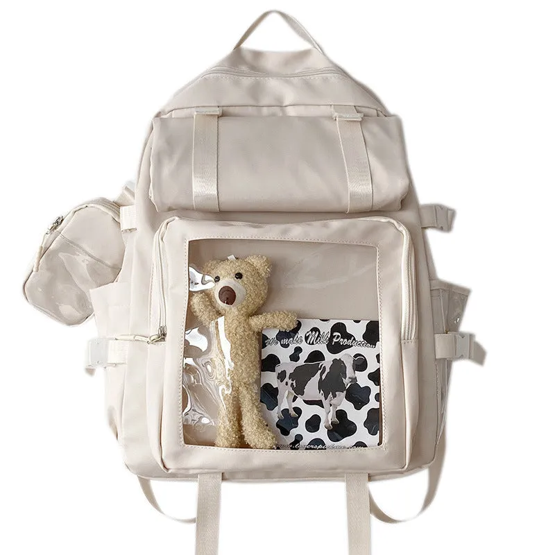 Style Simple Sweet Large Capacity College Backpacks