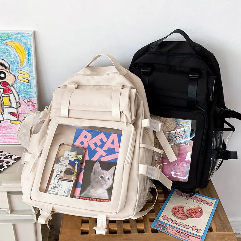 Style Simple Sweet Large Capacity College Backpacks