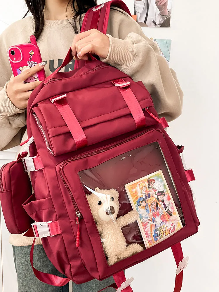 Style Simple Sweet Large Capacity College Backpacks