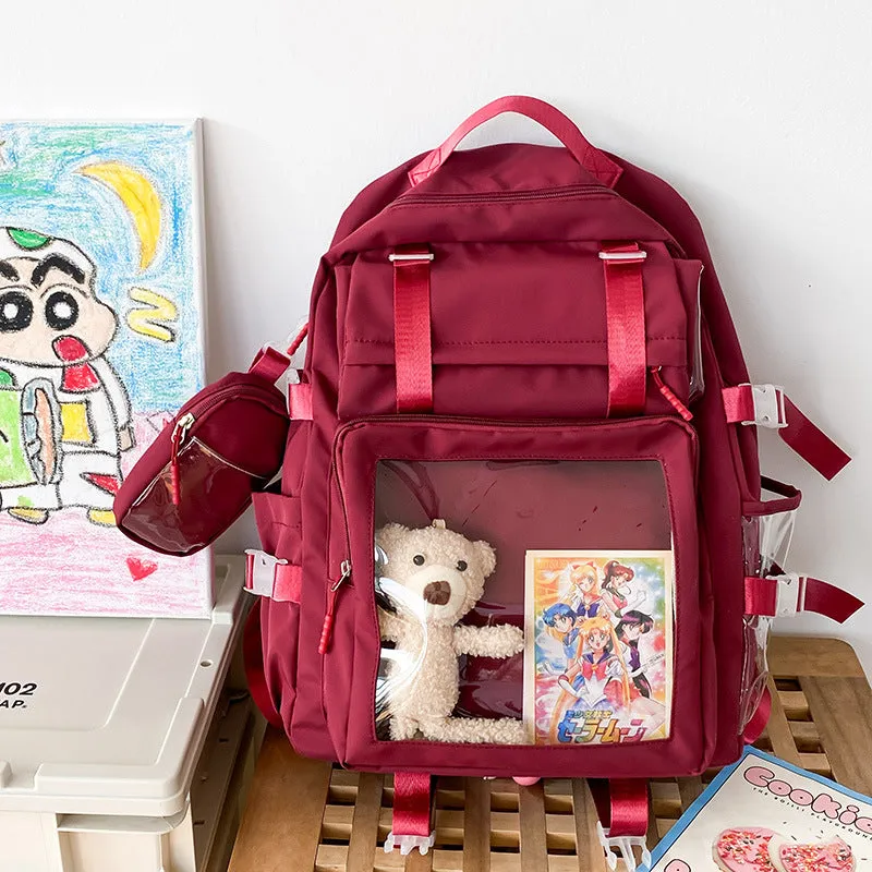 Style Simple Sweet Large Capacity College Backpacks