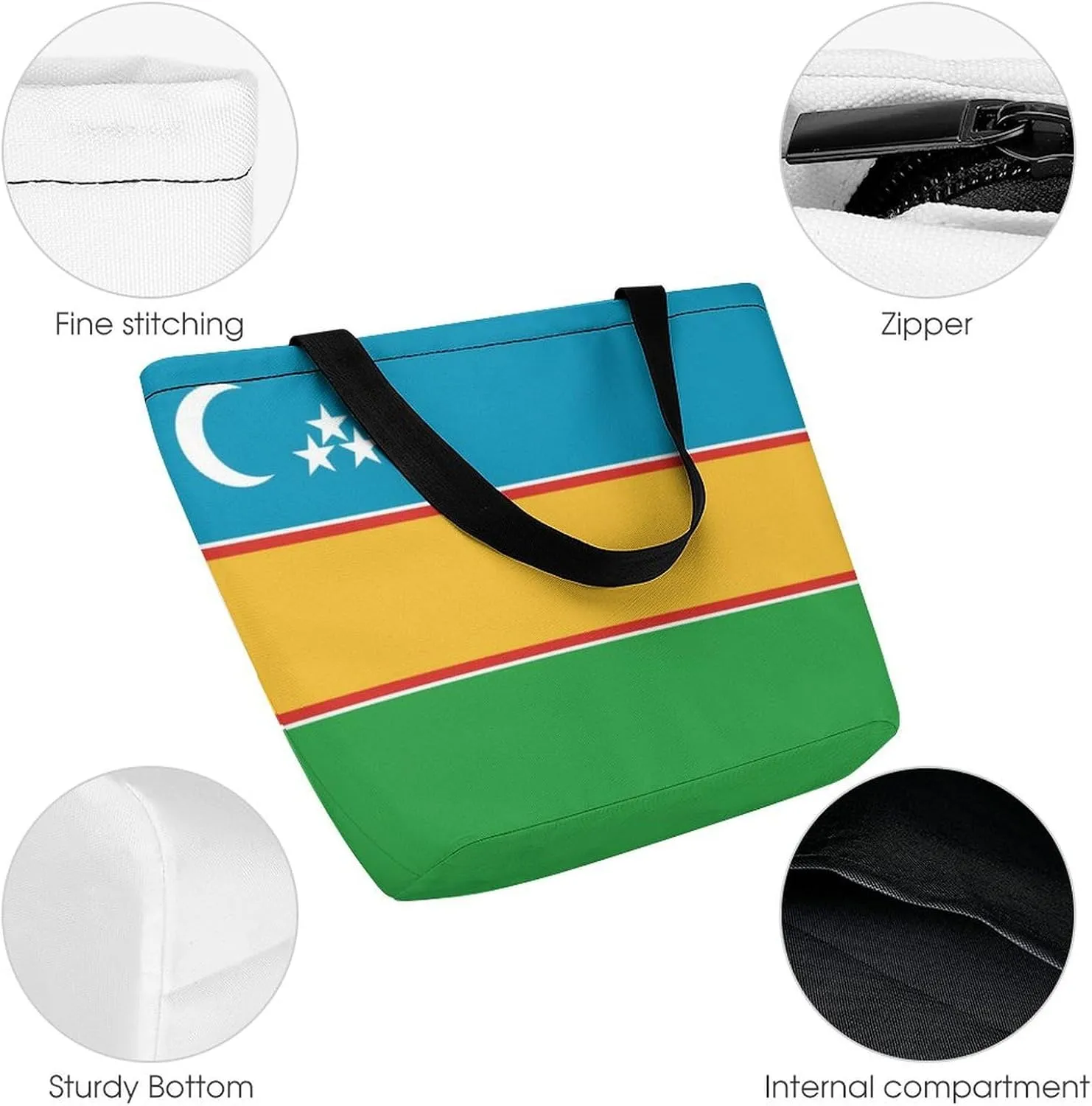 Stylish Cape Verde Flag Women's Practical Tote Handbag for Work and Casual Outings