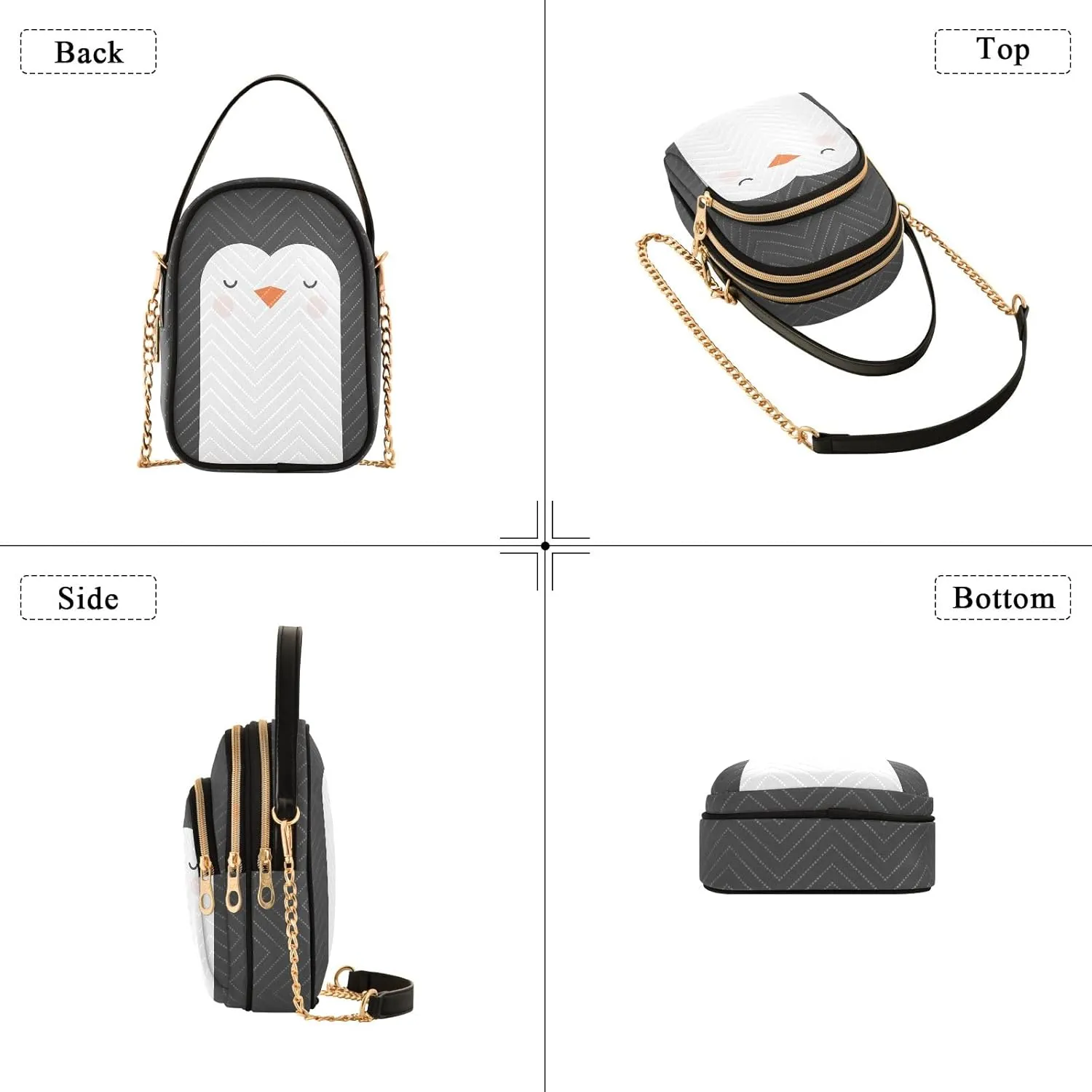 SUABO Crossbody Bag for Women, Cute Phone Purse Detachable Chain Bag Shoulder Handbag Wallet