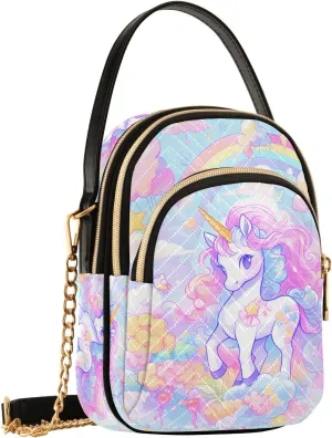 SUABO Crossbody Bag for Women, Cute Phone Purse Detachable Chain Bag Shoulder Handbag Wallet