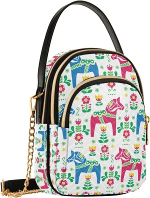 SUABO Crossbody Bag for Women, Cute Phone Purse Detachable Chain Bag Shoulder Handbag Wallet