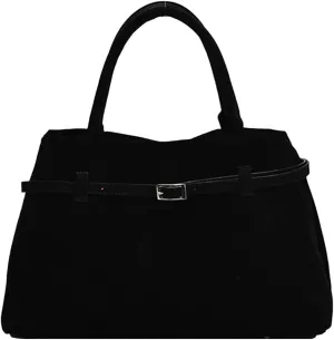 Suede Tote Bag for Women Slouchy Work Tote Bag Faux Suede Top Handle Bag Retro Brown Suede Handbag Purse