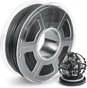 SUNLU Easy PA Filament, Nylon 3D Printer Filament with Heat Resistant, Nylon Filament 1.75mm No Cracking, Polyamide (PA) 3D Printing Filament Warp Free, Fit Most FDM Printer (Black, 1kg)