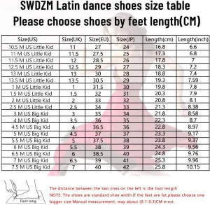 SWDZM Girls Latin Dance Shoes Satin Suede Sole Ballroom Salsa Tango Professional Performance Practice Dance Shoes
