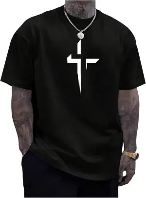 SweatyRocks Men's Graphic Tee Short Sleeve Primitive T Shirts Vintage Gothic Streetwear