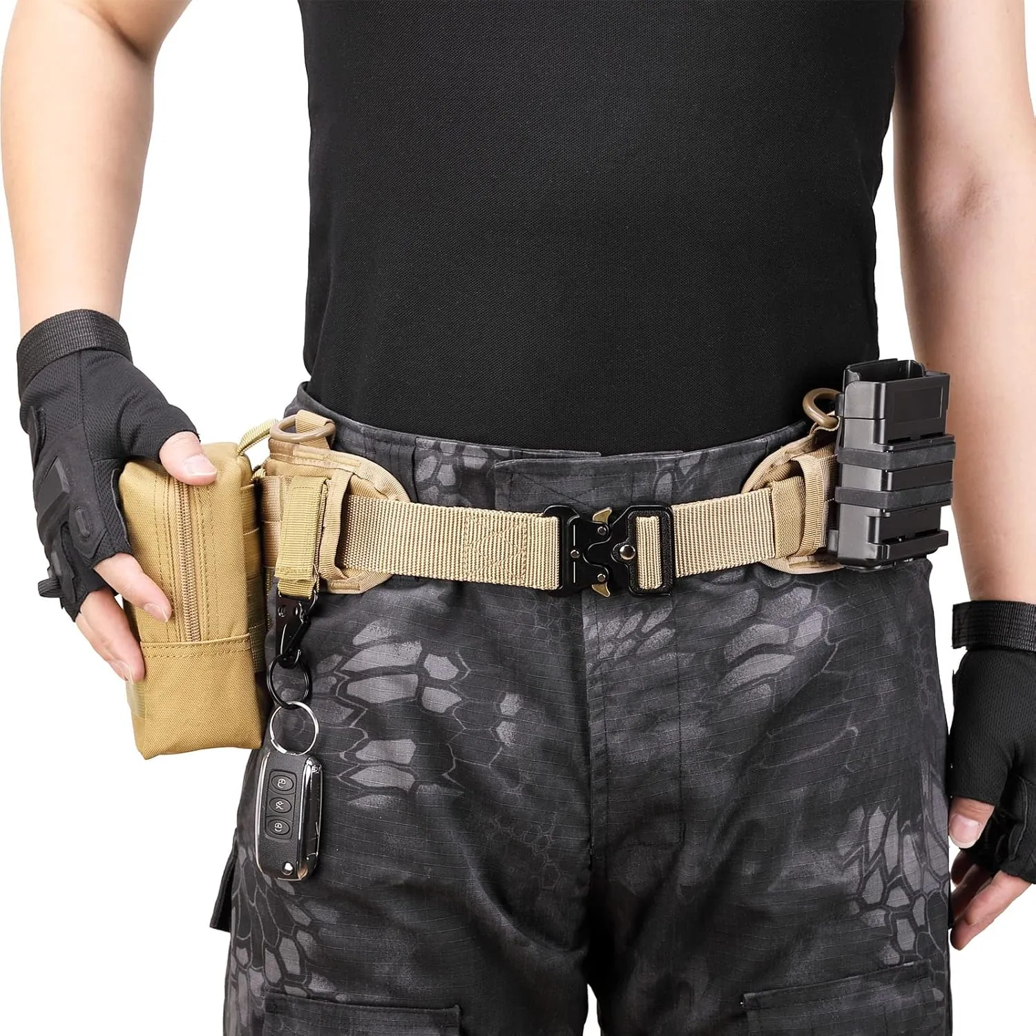 Tactical Battle Belt Set Molle Belts Hunting Game Belts Defense Belts