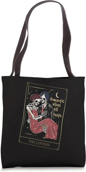 Tarot Card The Lovers Occult Goth Halloween Gothic Spirit Tote Bag