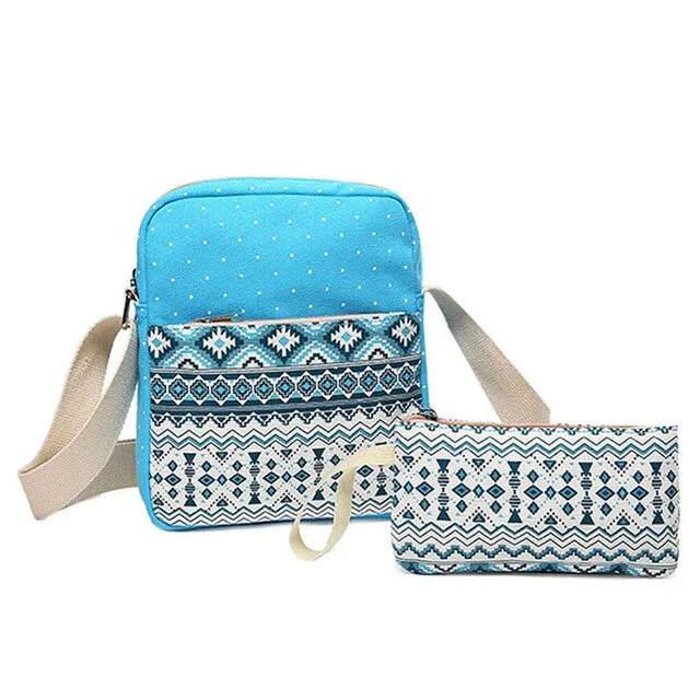 Teenage Responsive Bags Lightweight pcs/set for Dot Well-loved Backpack Middle Polka 3 High Cute School Printing Girls, Canvas Gray Bookbags Women