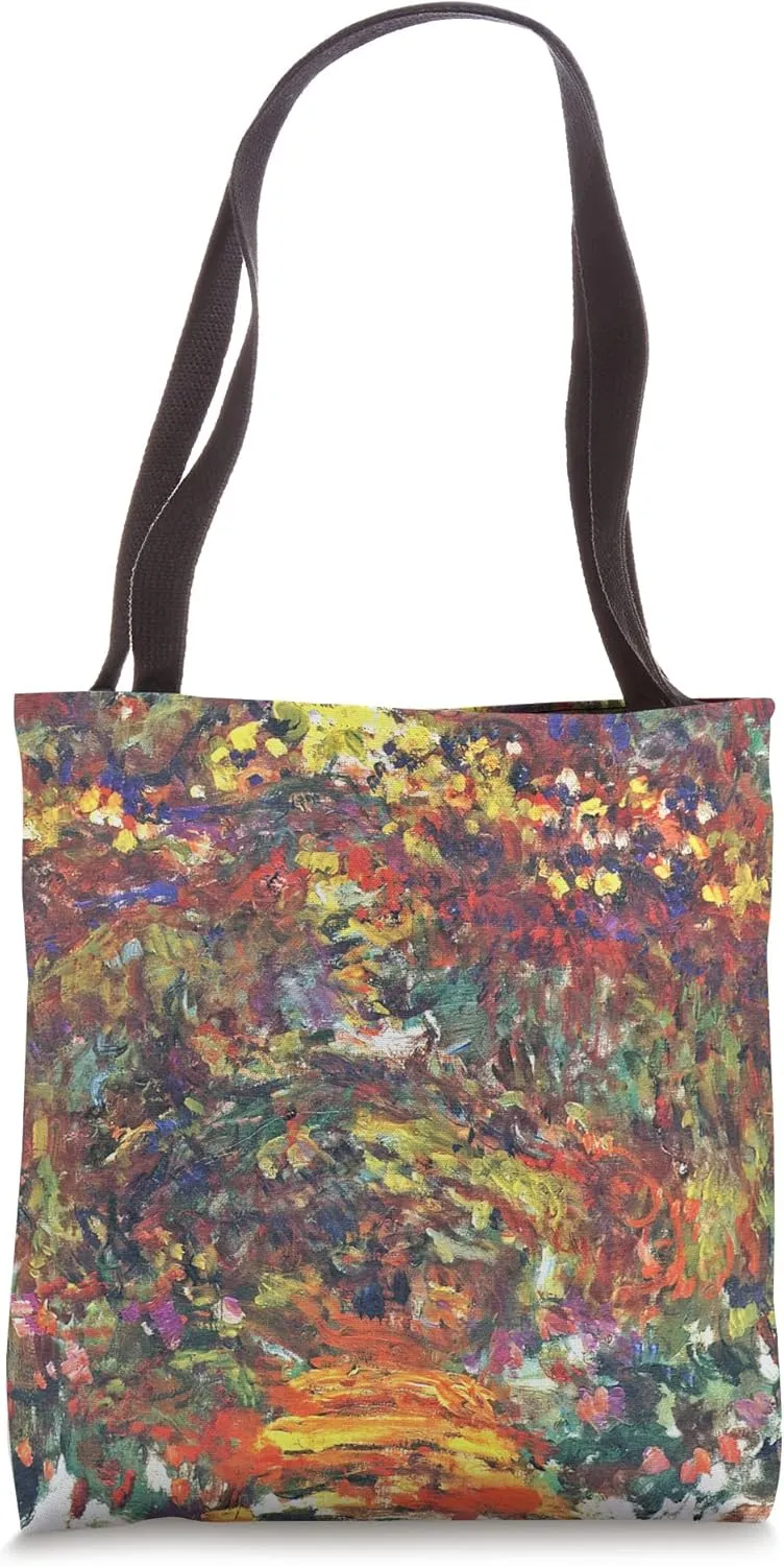 The Path Under the Rose Trellises Giverny Tote Bag