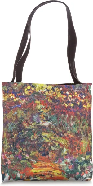 The Path Under the Rose Trellises Giverny Tote Bag