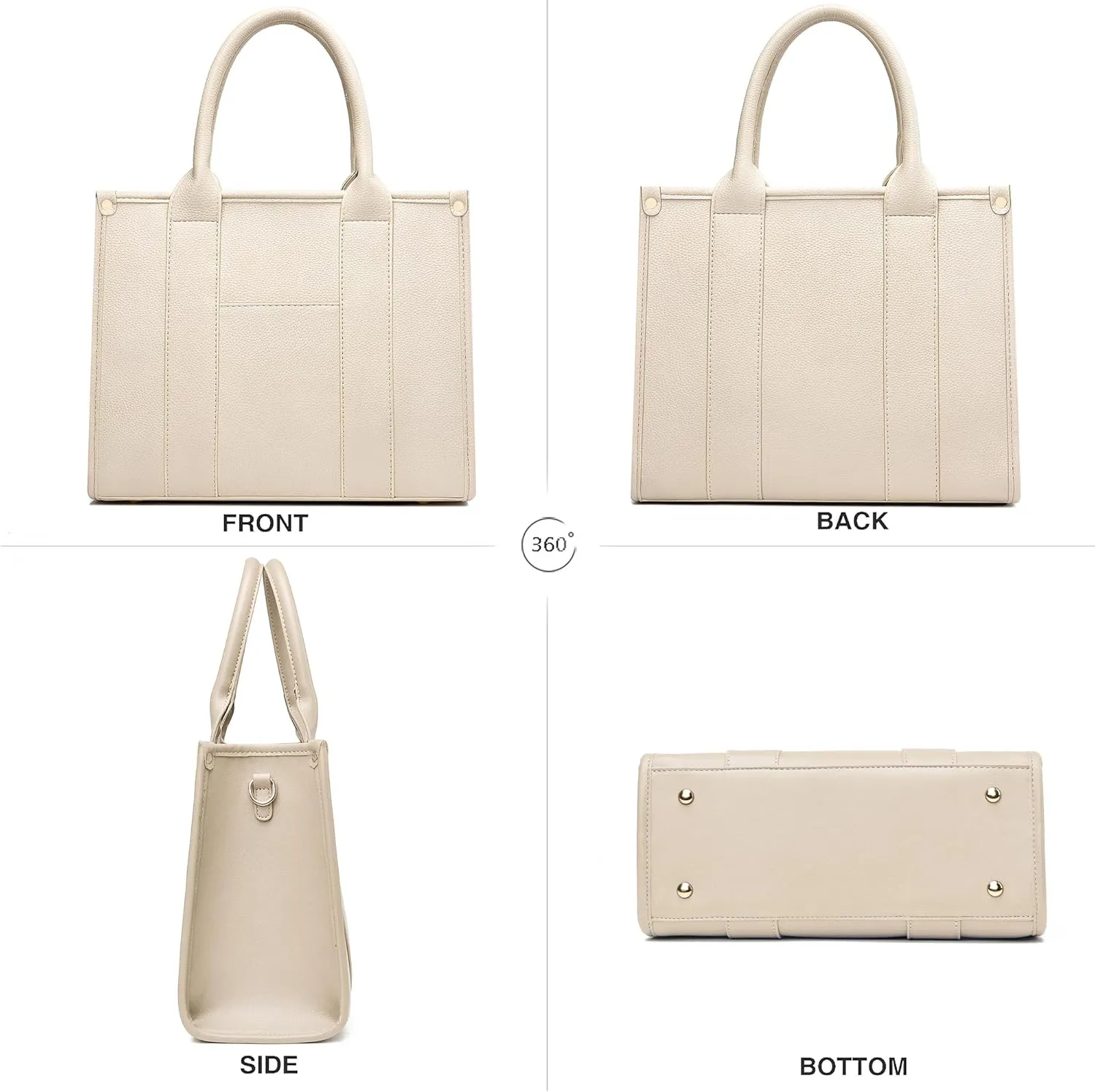 The Tote Bag Crossbody Purses for Women Shoulder Bag Handbags PU Leather Top Handle Bags with zipper