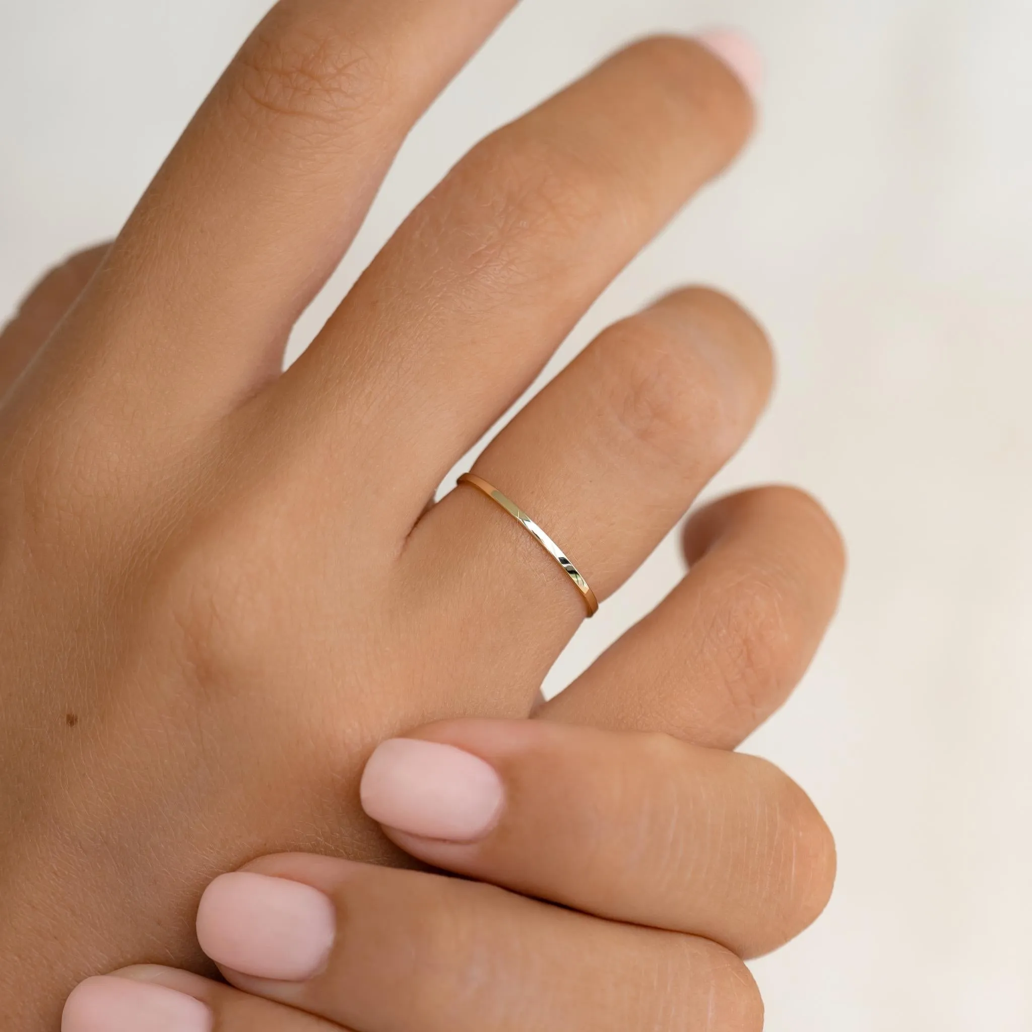 Thin 14k Gold Ring - Elin