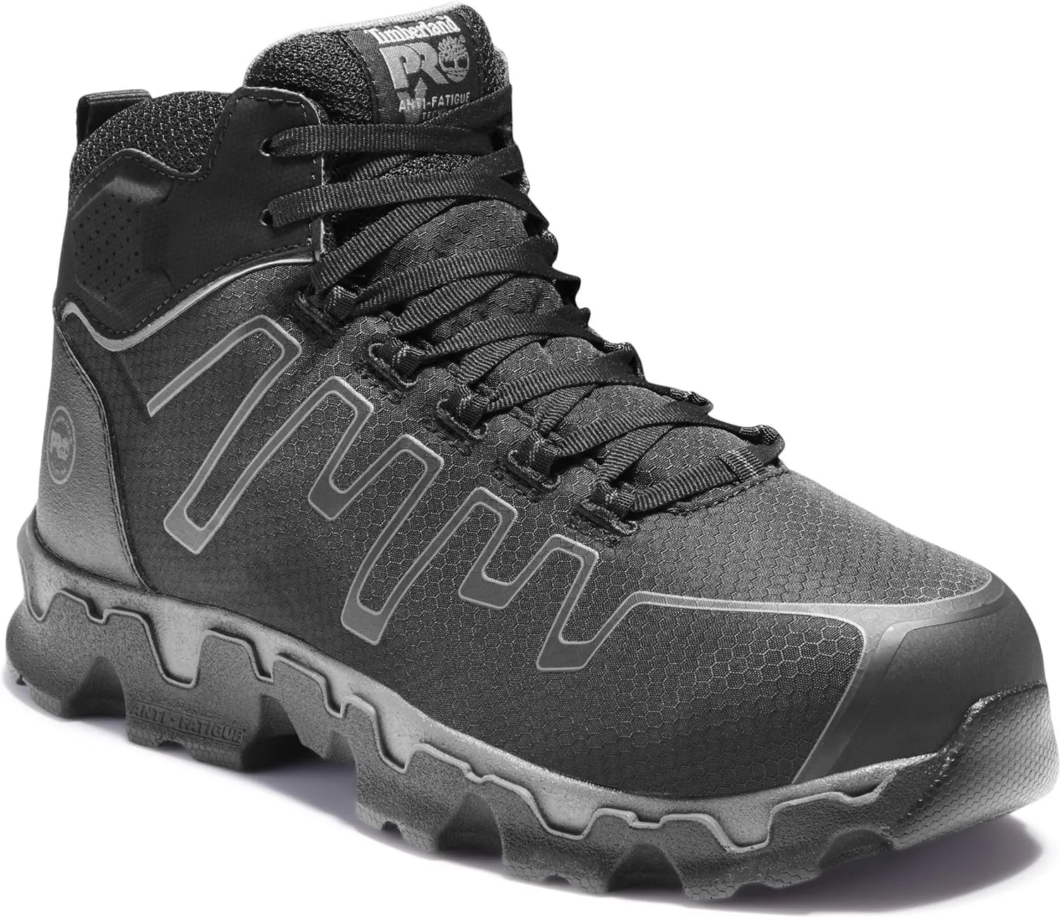 Timberland PRO Men's Powertrain Sport Mid Alloy Safety Toe Industrial Ahletic Work Shoe Athletic