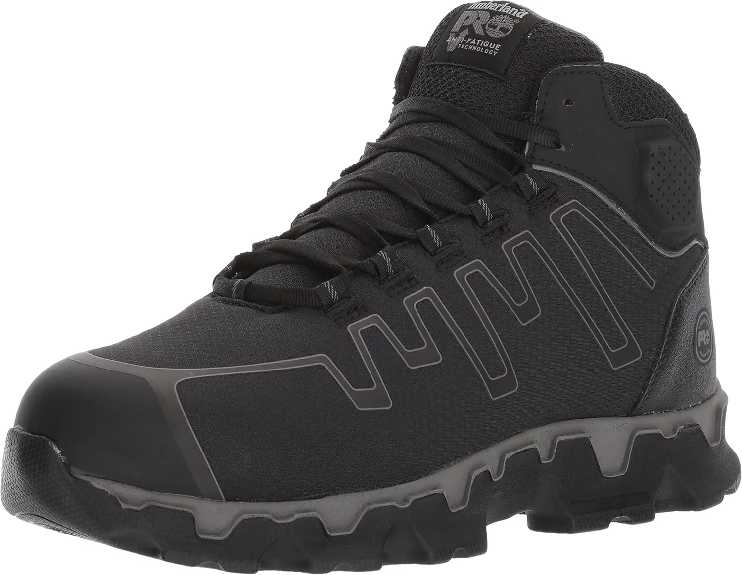 Timberland PRO Men's Powertrain Sport Mid Alloy Safety Toe Industrial Ahletic Work Shoe Athletic