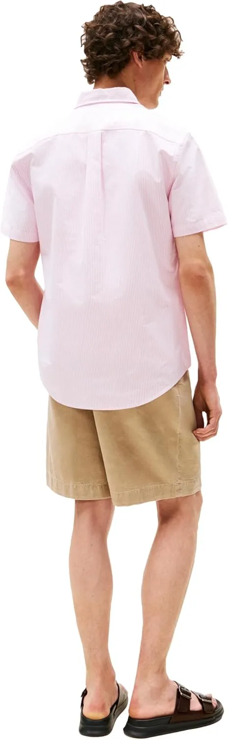 Tommy Hilfiger Short Sleeve Oxford Regular Fit, Men's Button Down Shirts