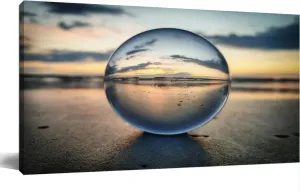 TOOUTEREA 20x40 Frame Large Canvas Painting Wall Art Watching sunrise throught a lens ball Wall Decor for Living Room Bedroom Kitchen Bathroom Office Artwork Home Decor