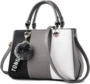 Top-handle Handbags Tote for Women PU Leather Crossbody Shoulder Bag Multi-color Purse Satchel