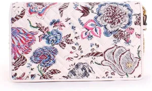Tory Burch Fleming Floral Leather Chain Wallet Crossbody, Multi Happy Times